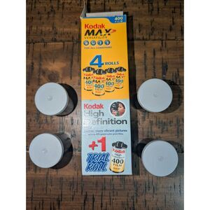 VTG Kodak 4 pack Max 400 Film 35mm Versatility Expired NOS Photography